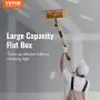 person using VEVOR drywall flat box on ceiling, showcasing large capacity and efficiency.