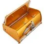 VEVOR drywall flat box in gold with latch and spring-loaded handle on the side for easy operation.