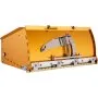 yellow and silver VEVOR drywall flat box with spring mechanism and metal components.