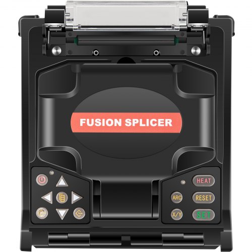 VEVOR Fiber Fusion Splicer Automatic Focus A-80S FTTH Fiber Optic Fusion Splicer Kit 5 Inch Digital LCD Screen Fusion Splicer Machine Optical Fiber Cleaver Kit