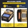 VEVOR Fusion Splicer, AI-8 Automatic Intelligent Precision Optical Fiber Fusion Splicer Optical Fiber Welding Splicing Machine with SM/MM Fiber Optic Splicing for Railway Electric Power