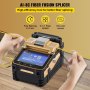 VEVOR AI-8 Fiber Fusion Splicer with 6 Seconds Splicing Time Melting 15 Seconds Heating Fusion Splicer Machine Optical Fiber Cleaver Kit for Optical Fiber & Cable Projects for Railway Electric Power