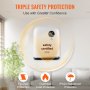 VEVOR Electric Wall Heater 1500W, Small Space Heaters with Touch Screen & Wireless Remote Control, Tip-Over & Overheat & IPX24 Waterproof Safety Protection, Wall-Mount/Tabletop for Indoor Use, White