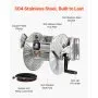 Wall Mounted Garden Hose Reel 150ft 5/8 in Hose Winder Brass Fitting Hose Guide