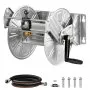 Wall Mounted Garden Hose Reel 150ft 5/8 in Hose Winder Brass Fitting Hose Guide