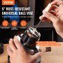 VEVOR Ball Vise 5" Engraving Setting Tool 360°Rotation Engraving Block Vise 34 PCS Attachment Jewelry Engraving Block Tools Standard Block(5inch)