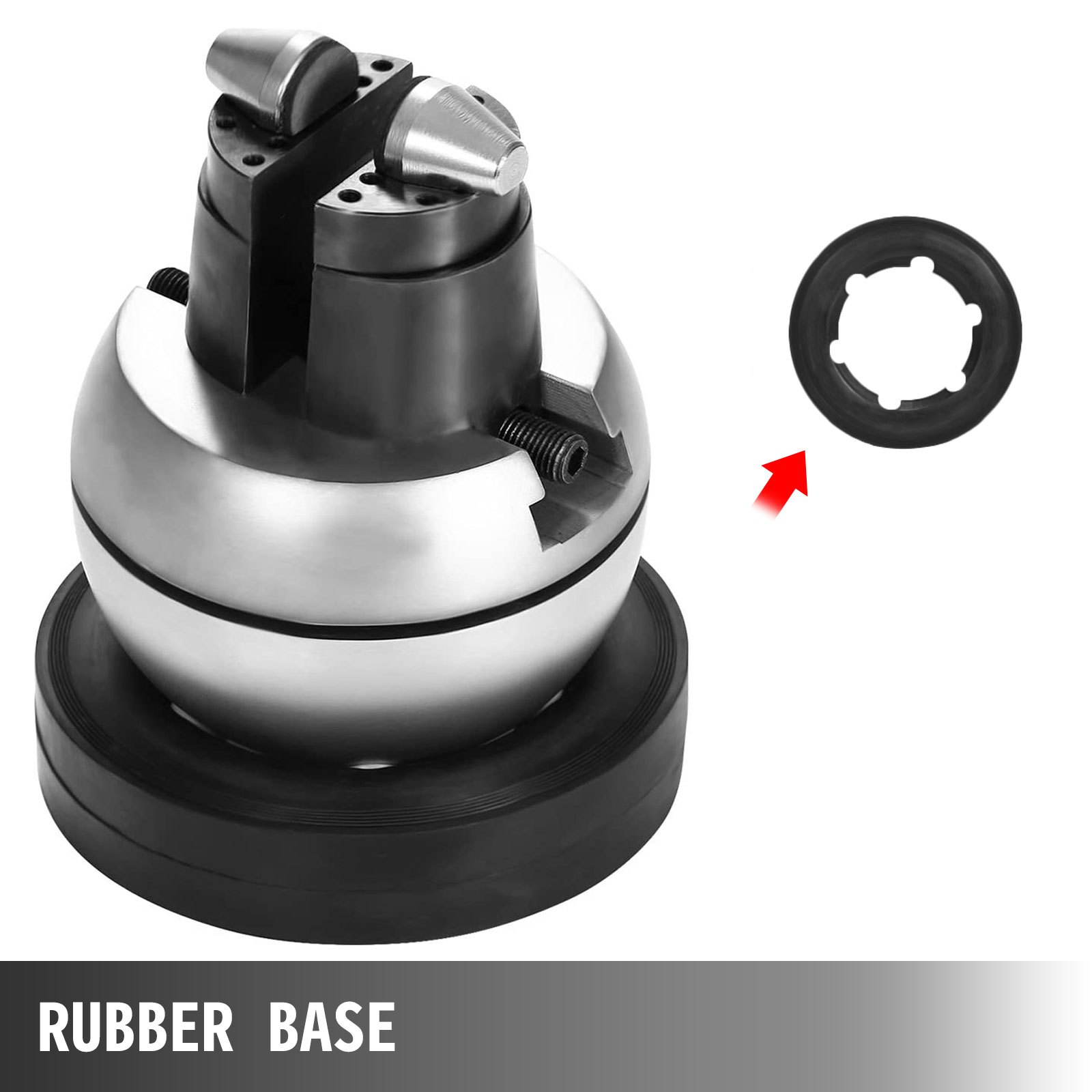 VEVOR Ball Vise, 5" Engraving Setting Tool, 360° Rotation Engraving Block Vise, 35 PCS Attachment Jewelry Engraving Block Tools Standard Block for Gemstone Inlay and Small-Scale Engraving