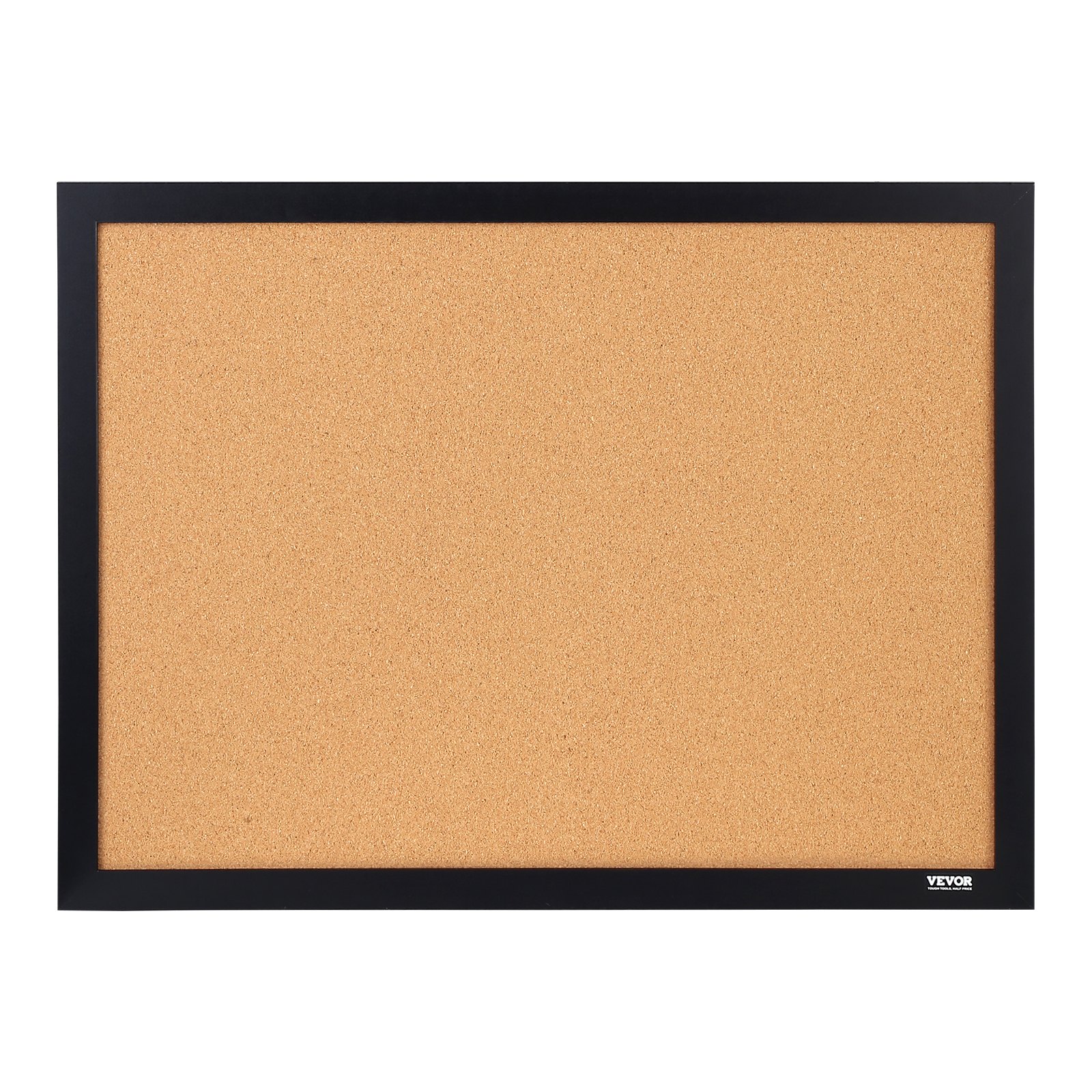 VEVOR Cork Board, 36x24 inches Bulletin Board with MDF Sticker Frame, Vision Board Includes 10 Pushpins, for Display and Decoration in Office Home and School