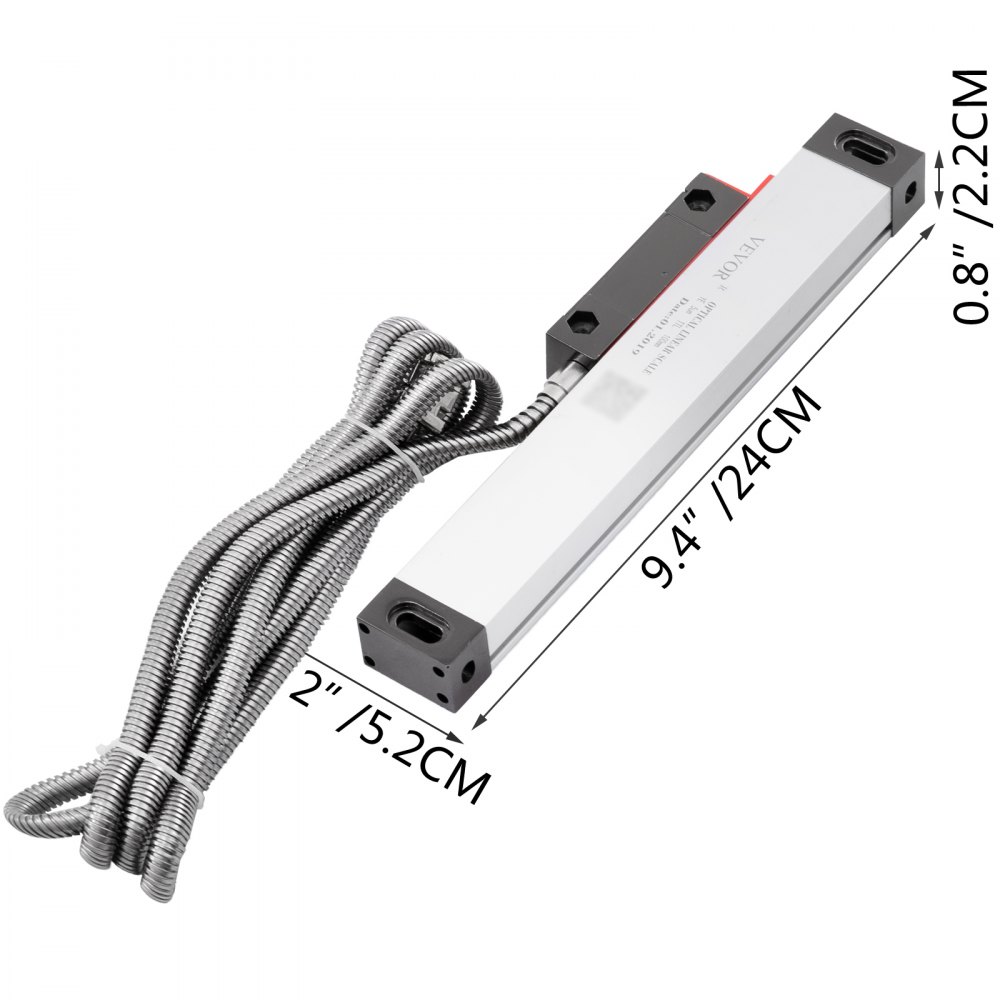 100MM Linear Scale For Milling Lathe Machine Drilling Linear Encoder Aluminum