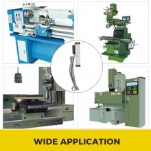 VEVOR Lathe Linear Scale 150 mm Linear Glass Scale, High Accuracy 0.0002" Optical Length, Precision Linear Scale, Aluminum Body for Drilling, Grinding, Mill Milling Lathe machine with Accessories