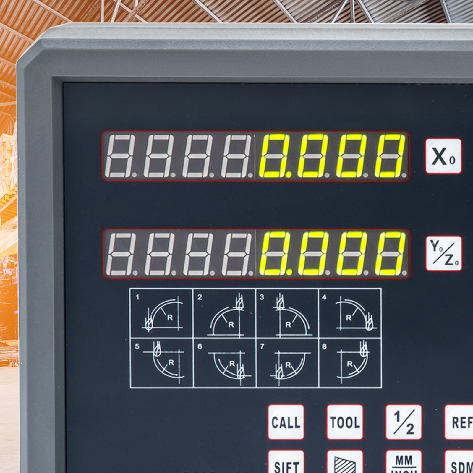 CNC 2 Axis Digital Readout Scale 5 µm DRO Linear Scale For Mill Lathe Machine