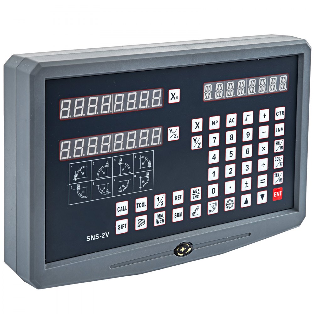 VEVOR Digital Readout, 2 Axis, DRO Display with 650mm and 800mm Travel Length Precision Linear Scale, for Mill Milling Machine