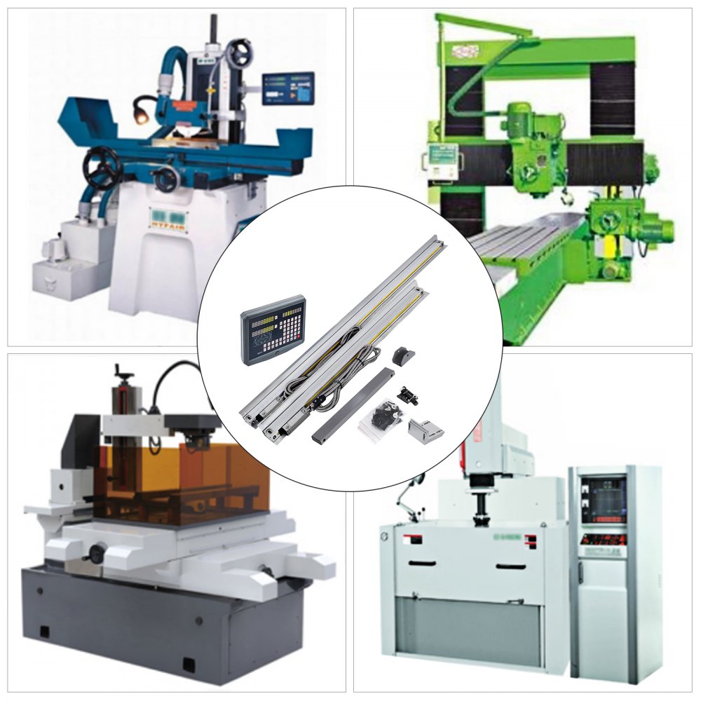 VEVOR Digital Readout, 2 Axis, DRO Display with 650mm and 800mm Travel Length Precision Linear Scale, for Mill Milling Machine