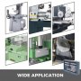 VEVOR 2 Axis Digital Readout, DRO Display w/ Precision Linear Scale for Lathe Grinding/Milling/Boring Machine EMD