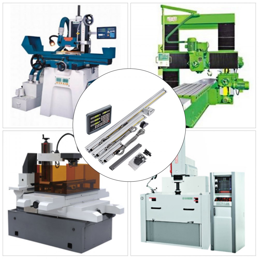 3 Axis Digital Readout DRO 100&500&1000 mm(4"&19.7"&40") Precision Linear Scale