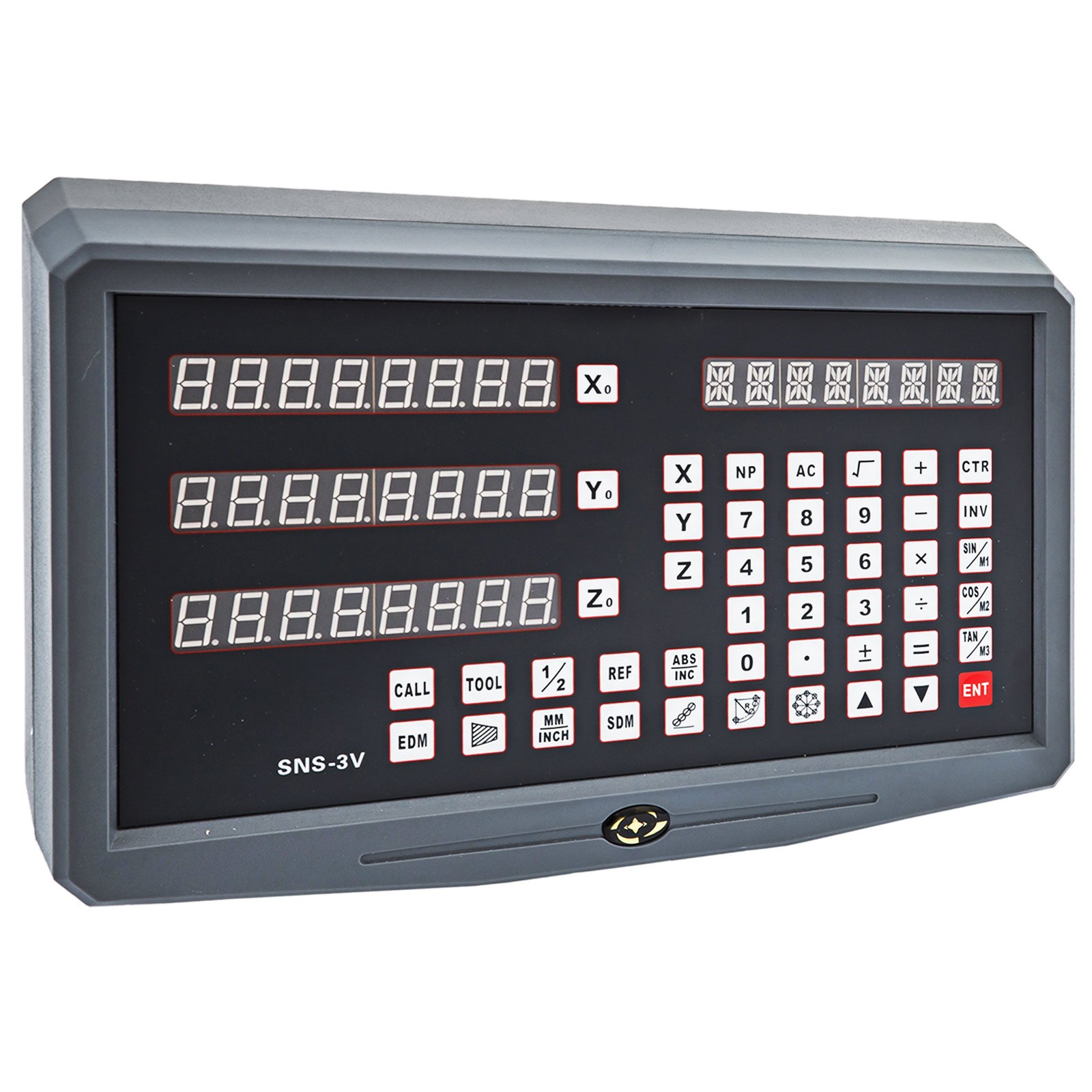 VEVOR Digital Readout, 3 Axis, DRO Display with 250 & 550 & 750 mm Travel Length Precision Linear Scale, for Mill Milling Machine