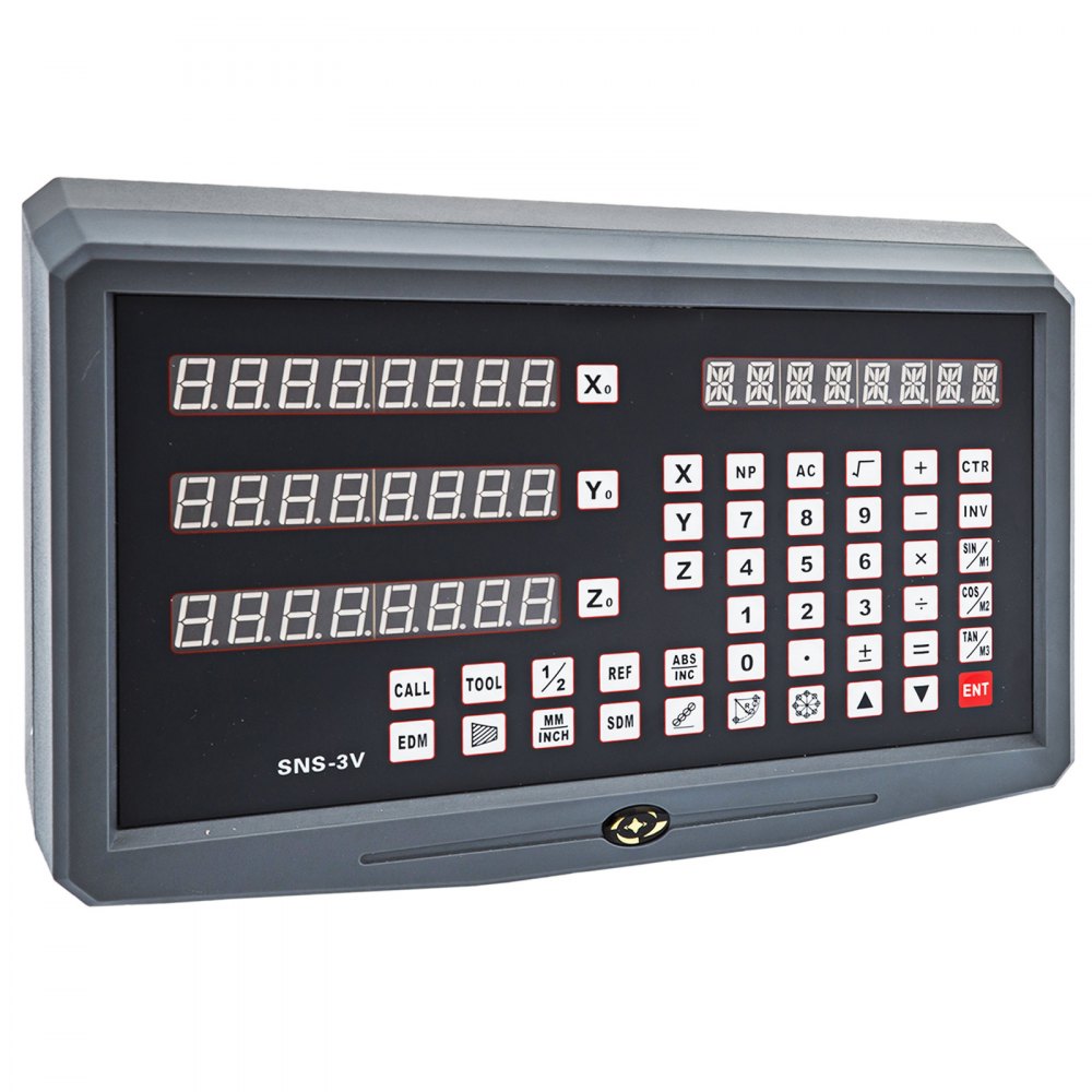 3 Axis Digital Readout DRO 400&500&500 mm(17.7"&20"&20") Precision Linear Scale