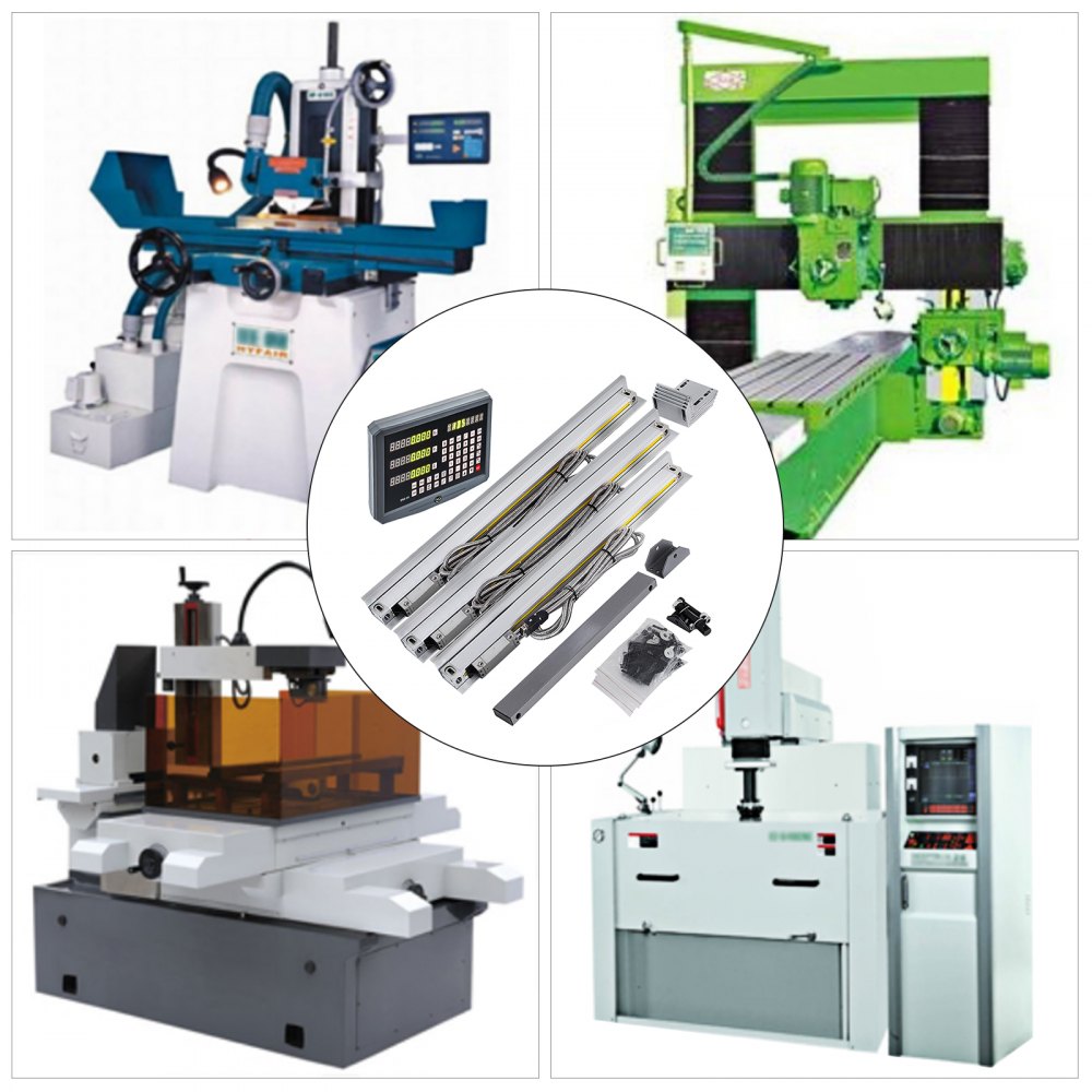 3 Axis Digital Readout DRO 400&500&500 mm(17.7"&20"&20") Precision Linear Scale