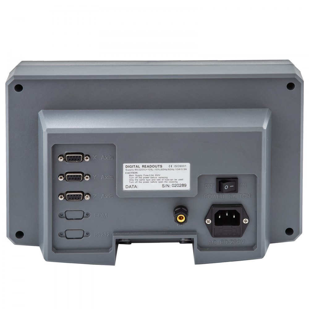 VEVOR 3 Axis Digital Readout, DRO Display w/ Precision Linear Scale for Lathe Grinding/Milling/Boring Machine EMD