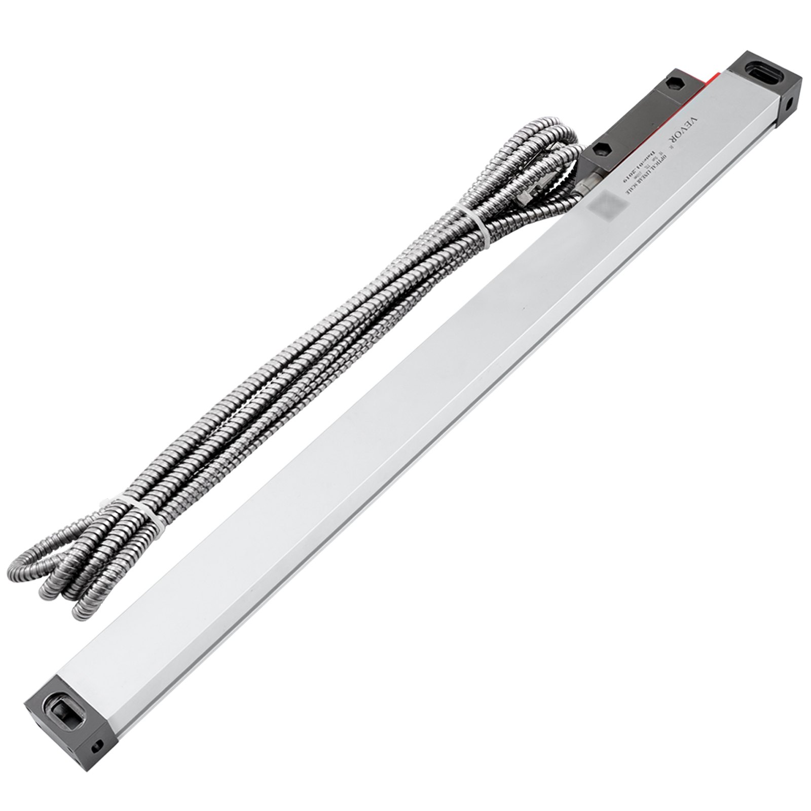 VEVOR Lathe Linear Scale 400 mm Linear Glass Scale Precision Linear Scale, with High Accuracy 0.0002" Optical Length, Aluminum Body for Drilling, Grinding, Mill Milling Lathe machine with Accessories