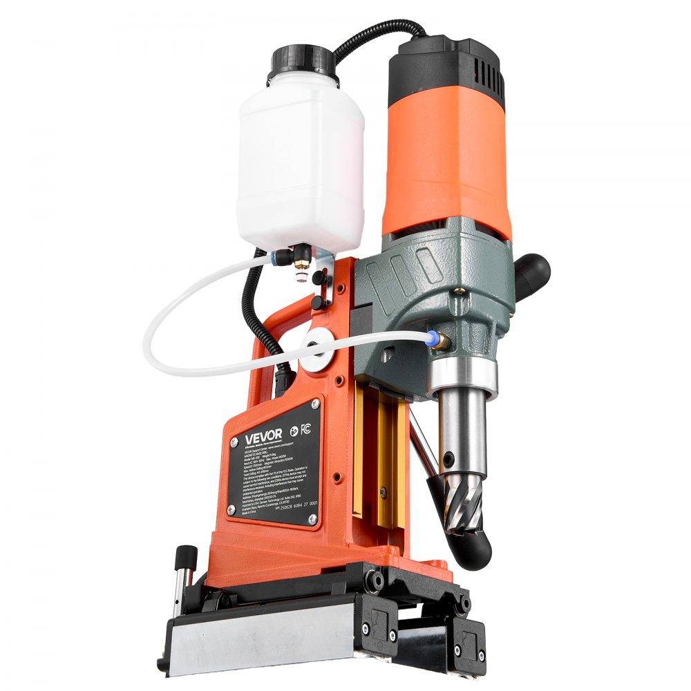 VEVOR Magnetic Drill Press, 1400 W, 50 mm Boring Diameter, 0-850 RPM Speed, Reversible Direction, Mag Drill Press for Metal Surface, Electric Drilling Machine for Industrial and Home Improvement