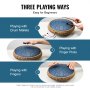 VEVOR Steel Tongue Drum 14 in 15 Notes Rain Drum for Outside D Major Navy Blue