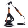 Lijadora de paredes VEVOR de 900 W, incluye 12 almohadillas de lijado, velocidad ajustable de 800 a 1800 RPM, 3 tubos de aspiración, diseño plegable para techos, doble LED, agarre telescópico y colector de polvo.