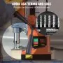 VEVOR Annular Cutter Set, 13 pcs Weldon Shank Mag Drill Bits, 5.1 cm Cutting Depth, 1.1 to 1-2.7 cm Cutting Diameter, M2AL HSS, with 2 Pilot Pins, Hex Wrench and Portable Case, for Using with Magnetic Dr