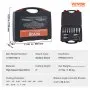 VEVOR Annular Cutter Set, 13 pcs Weldon Shank Mag Drill Bits, 5.1 cm Cutting Depth, 1.1 to 1-2.7 cm Cutting Diameter, M2AL HSS, with 2 Pilot Pins, Hex Wrench and Portable Case, for Using with Magnetic Dr