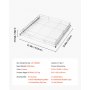 VEVOR Pull Out Cabinet Organizer 21.14"W x 20.98"D Steel Slide Out Drawers, for Kitchen Bathroom Pantry Home Organization, Chrome-Plated Finish, Heavy Duty Storage Sliding Shelves for Base Cabinets