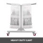 Vevor Folding Chair Cart Chair Rack 42 Chairs Capacity Hanging Folding Chairs