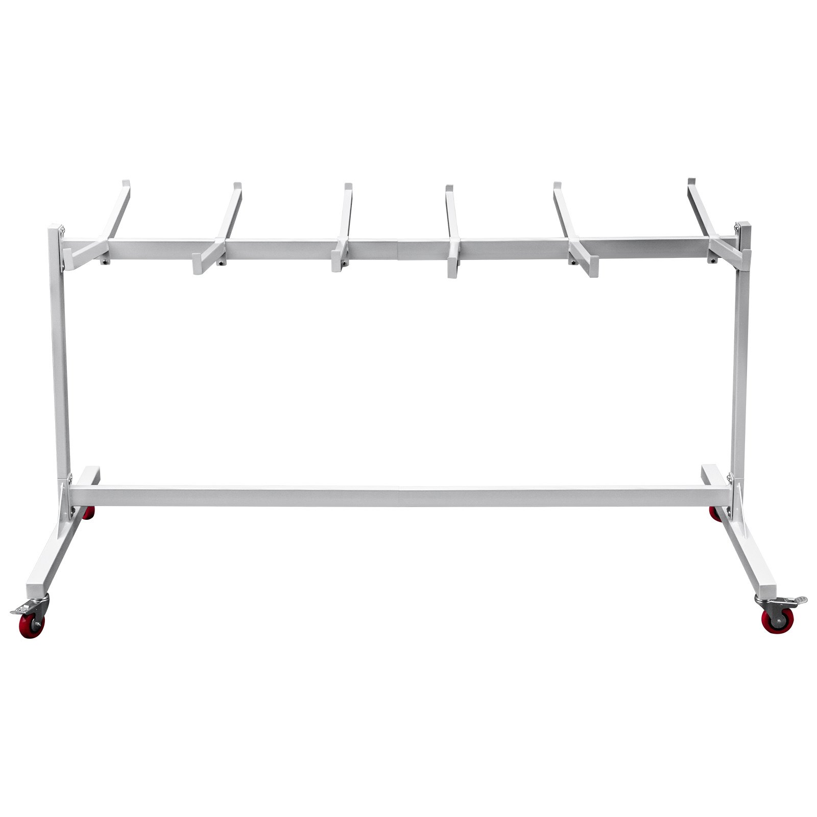 Folding Chair Cart Dolly w/ Wheel White 42 Chair Transport Storage Swivel Caster