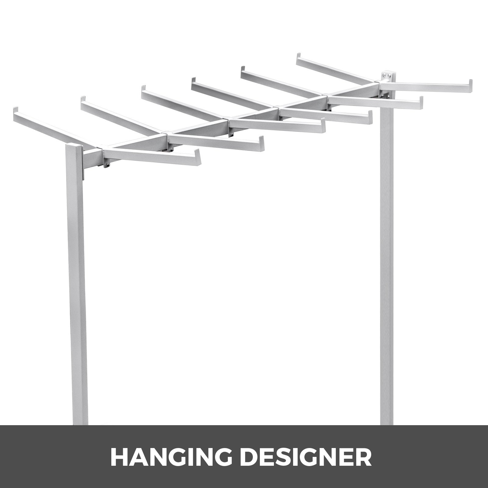 Folding Chair Cart Dolly w/ Wheel White 42 Chair Transport Storage Swivel Caster