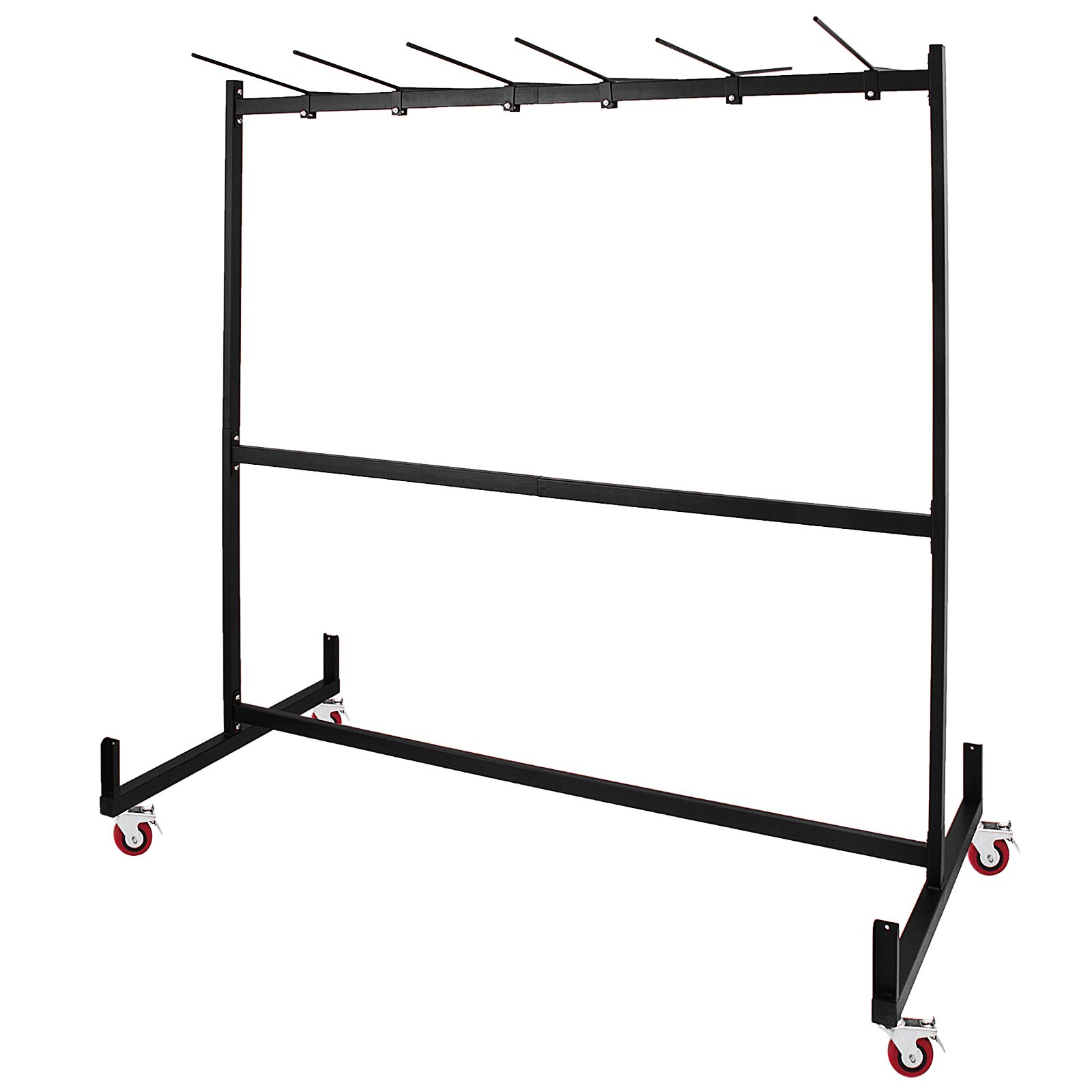 Folding Chair Rack Dolly Cart W/Locking Casters Max 25 Chairs 12 Tables Hanging
