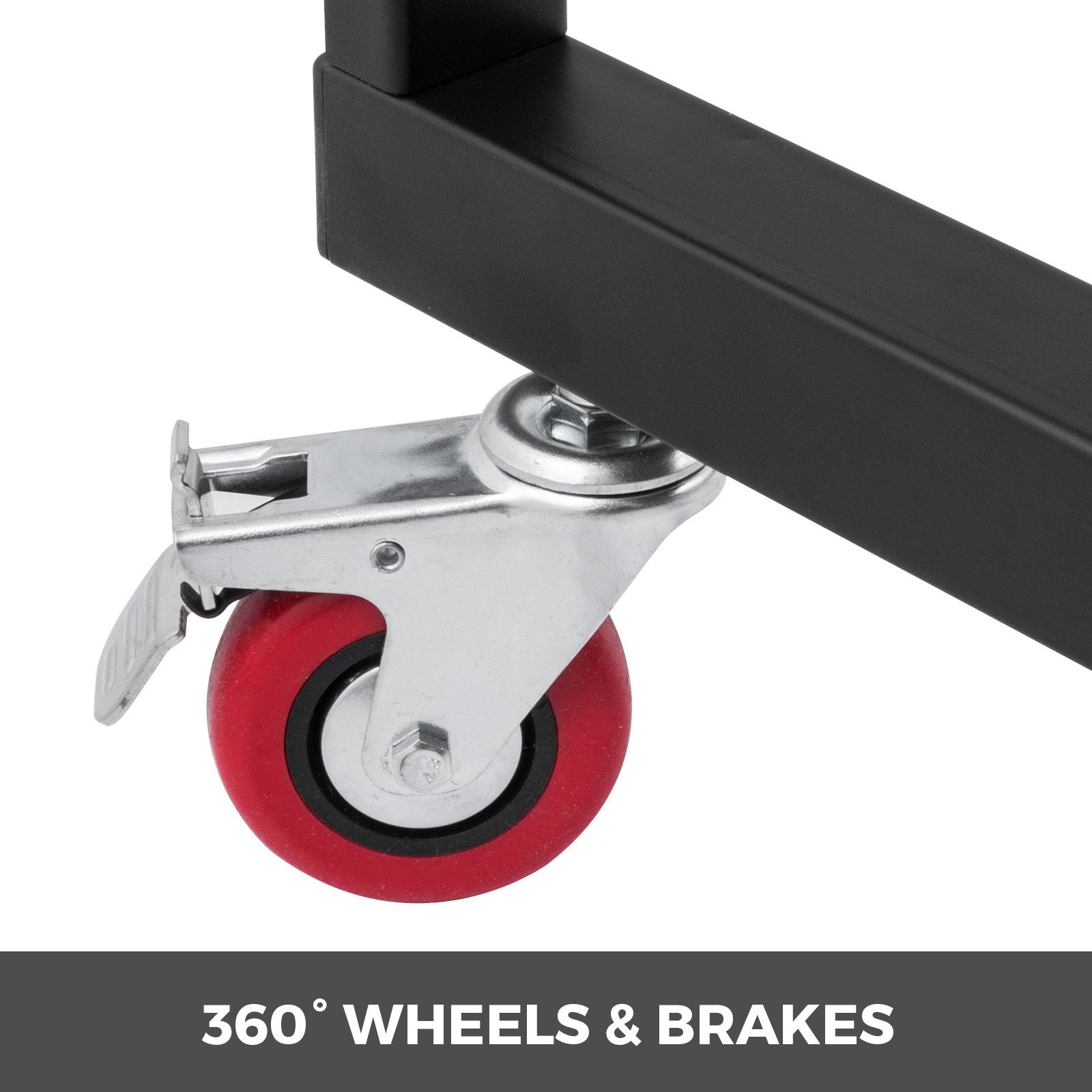 Folding Chair Rack Dolly Cart W/Locking Casters Max 25 Chairs 12 Tables Hanging