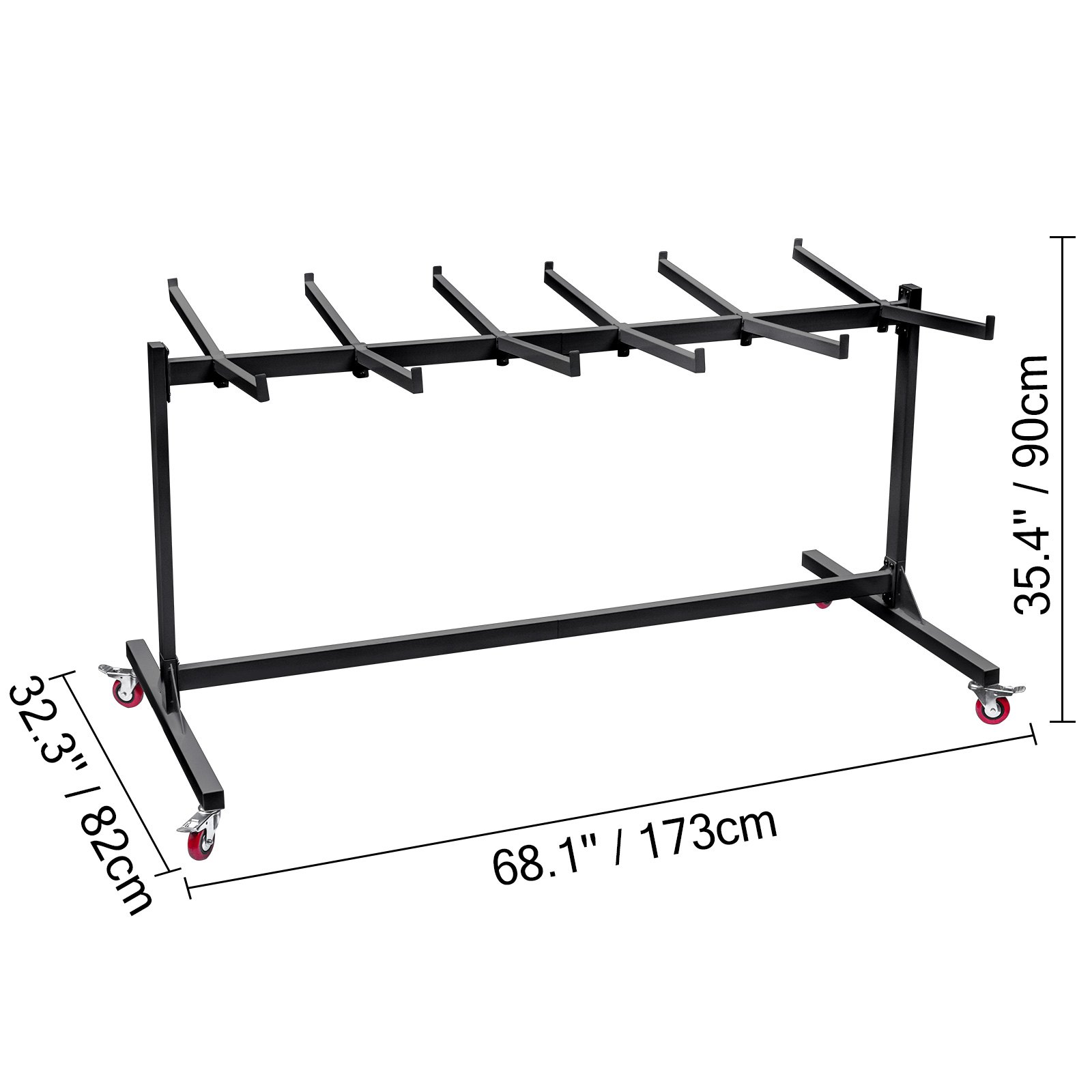 Folding Chair Cart Chair Hanging Folding Chairs Wheel Caddy Storage Transport