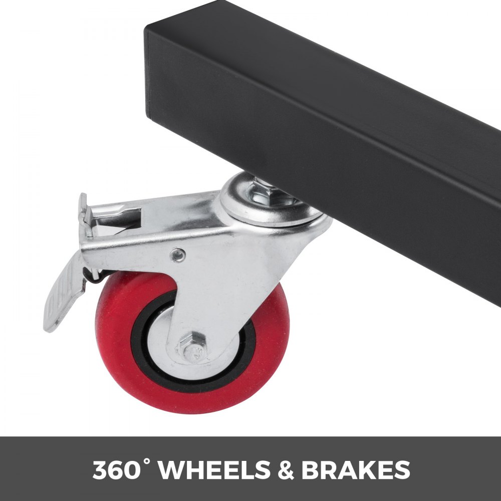 Folding Chair Rack Dolly Cart Two-Tier W/Locking Wheels Max. 50 Chairs 12 Tables