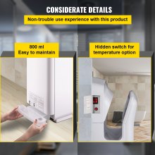 VEVOR Jet Hand Dryer, Premium Electric Commercial Blade Hand Dryer, ABS Air Dryer Hand with HEPA Filtration Wall Mount Hand Dryer, 2000W 220V Vertical Hand Dryer, High-Speed Automatic Infrared White