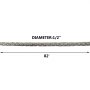 Black 25300lbs Synthetic Winch Line Cable Plow Lift Rope