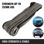 12MM X 25M Winch Rope Dyneema SK75 Synthetic Cable 11.5T/25300LBS Strength