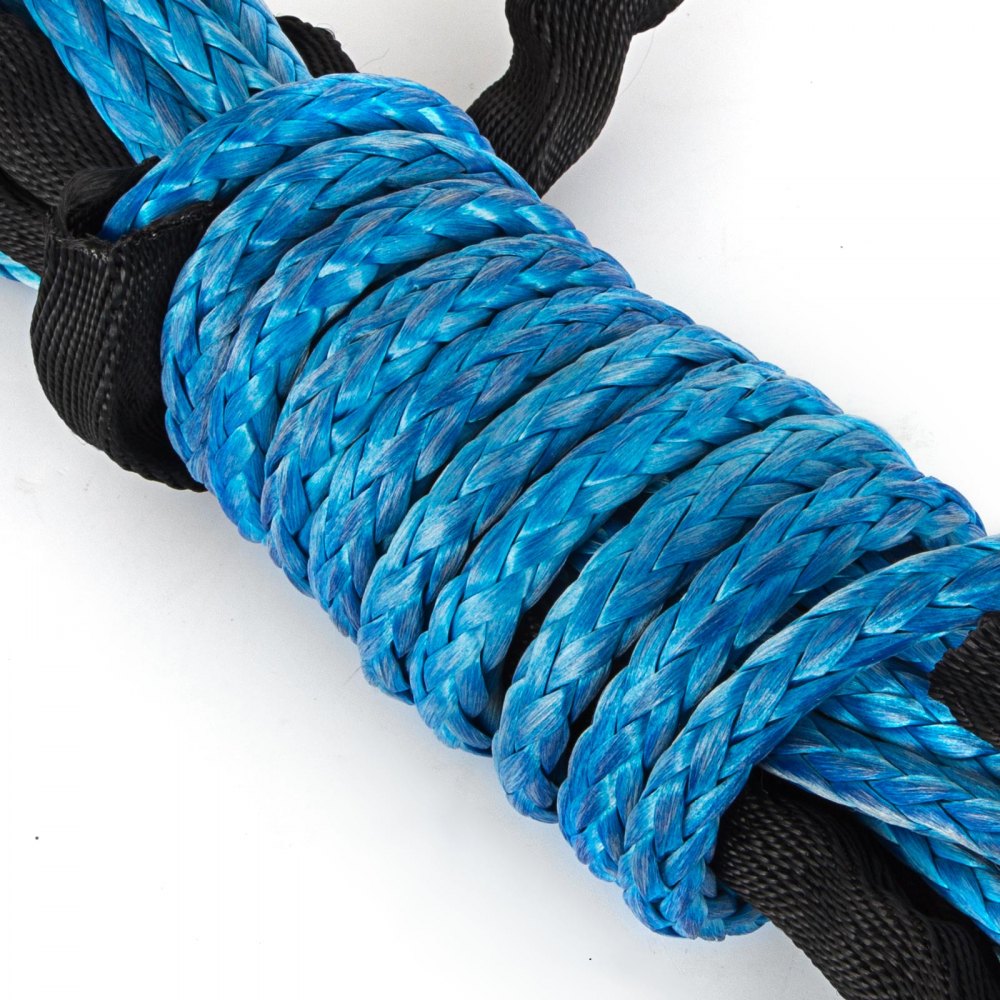 Blue 12700LBS Synthetic Winch Line Cable Plow Lift Rope