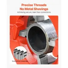 Threading Machine Dies 1/2"-3/4" NPT Pipe Dies 4 Pcs Right-Handed HSS Material
