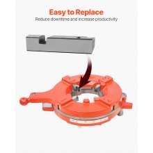 Threading Machine Dies 1"-2" NPT Pipe Dies 4 Packs Right-Handed HSS Material