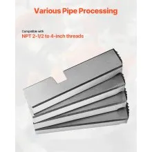 Threading Machine Dies 2-1/2 to 4" NPT Pipe Dies 4 Packs Right-Handed HSS