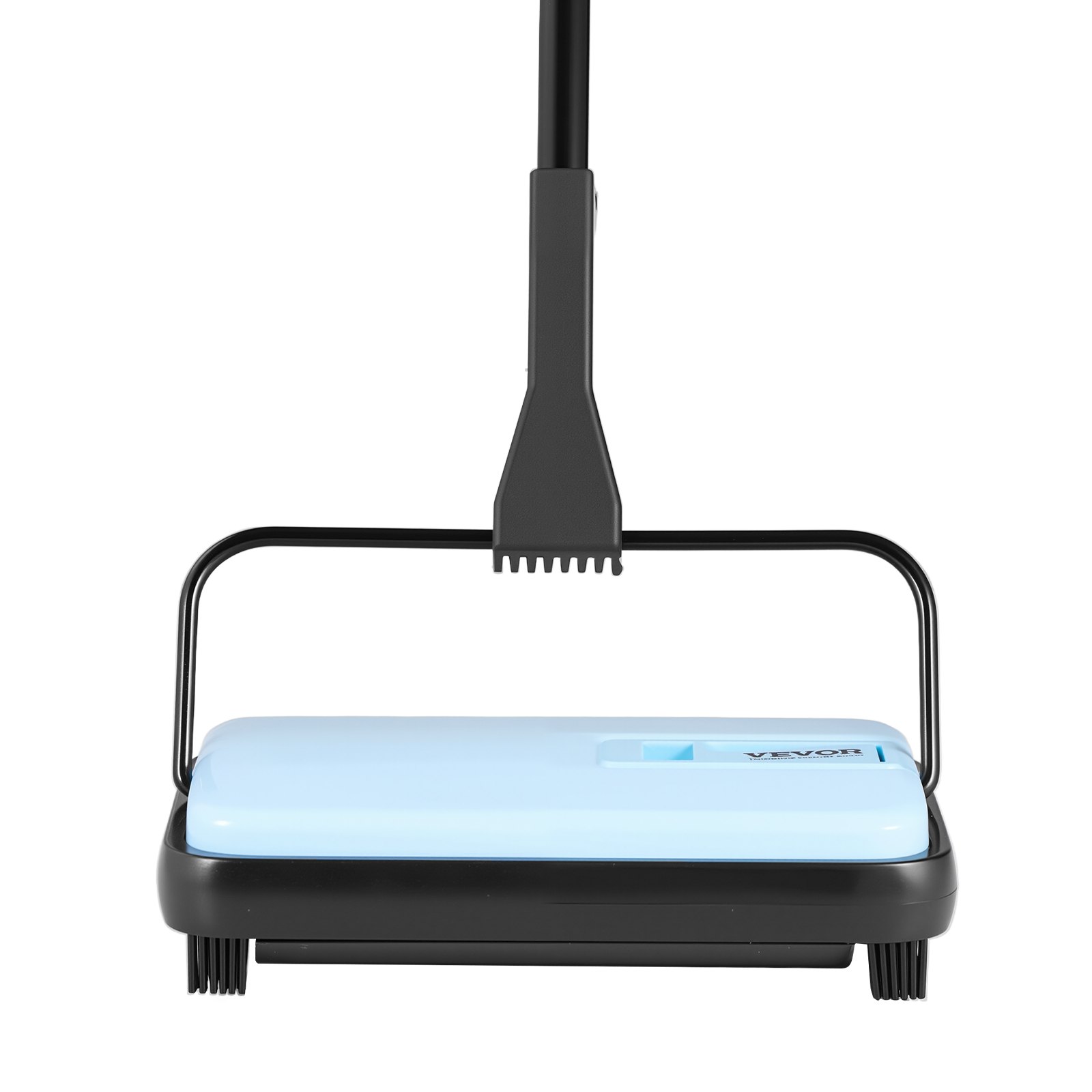 VEVOR Carpet Sweeper Manual, Floor Sweeper with 300 ml Dustbin Capacity Easy to Empty, 17 cm Cleaning Width for Home Office Carpets Pet Hair Dust, Blue