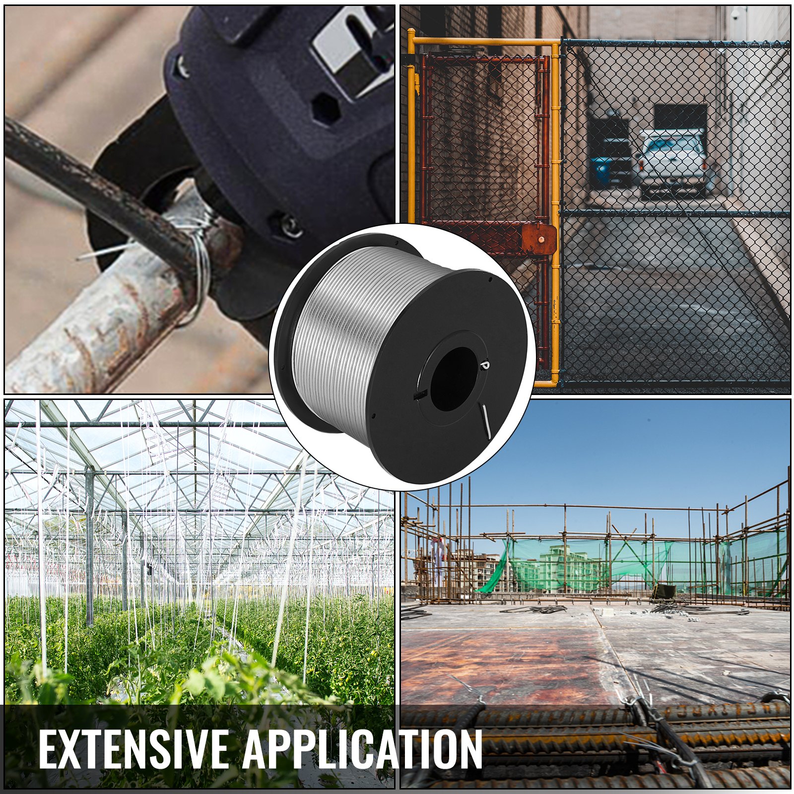 VEVOR Rebar Tier Wire 0.8mm 10 Rolls Rebar Tying Wire For Automatic Rebar Tie Tool and Electrical Equipment Supplies