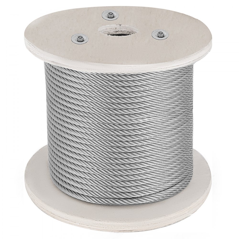 Pasamanos de cable Cable de cable de acero inoxidable 316 100 pies 3/16 1x19