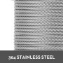 T304 Stainless Steel Cable Wire Rope,1/8",7x19,600ft Petroleum Reel Hoist Pro