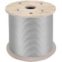 Vevor T304 Stainless Steel Cable Wire Rope 1/4" 7x19 Construction 200ft Reel