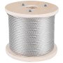 3/8 Stainless Steel Cable Wire Rope 7x19 Type 304 (100 Feet) Ca